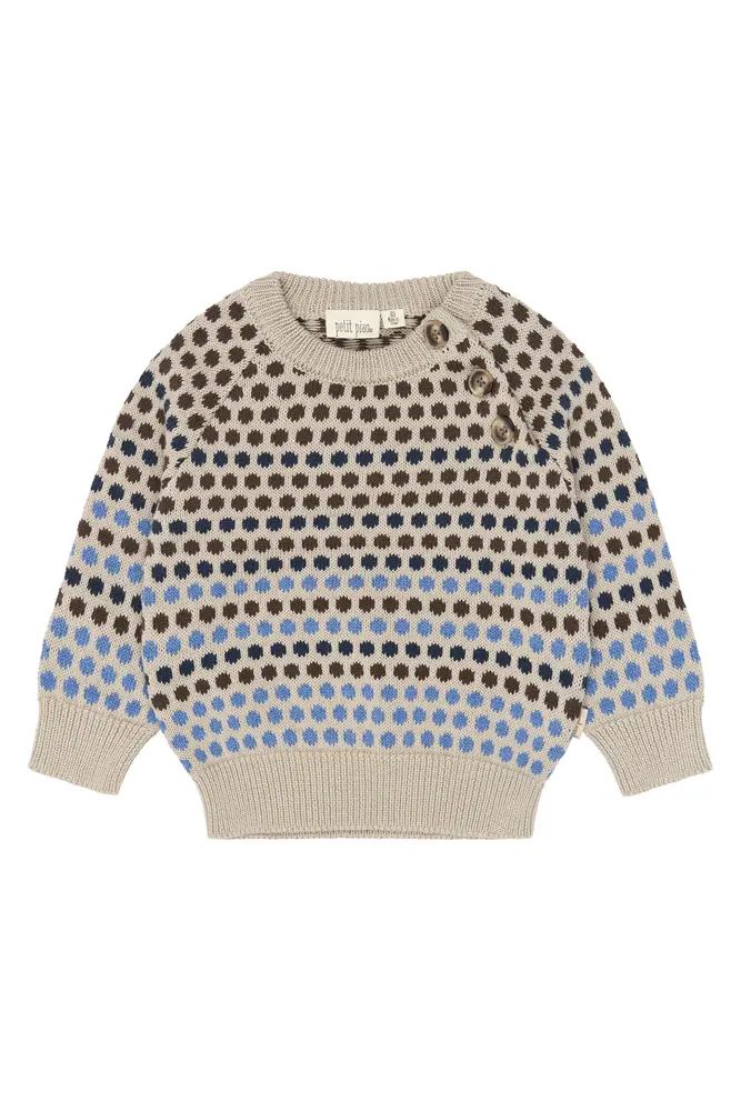 Petit Piao Geller Sweater - Fog - 68 CM