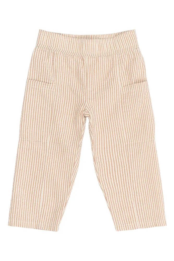 Opal Bukser - Tan stripe - 80