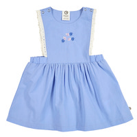Spring Pinafore Kjole - Shell blue