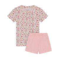 T-shirt og Shorts Sæt - Raindrops on Roses