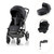 Britax Römer Smile 5Z Lux Kombivogn og Baby-Safe Core Autostol - Carbon Black