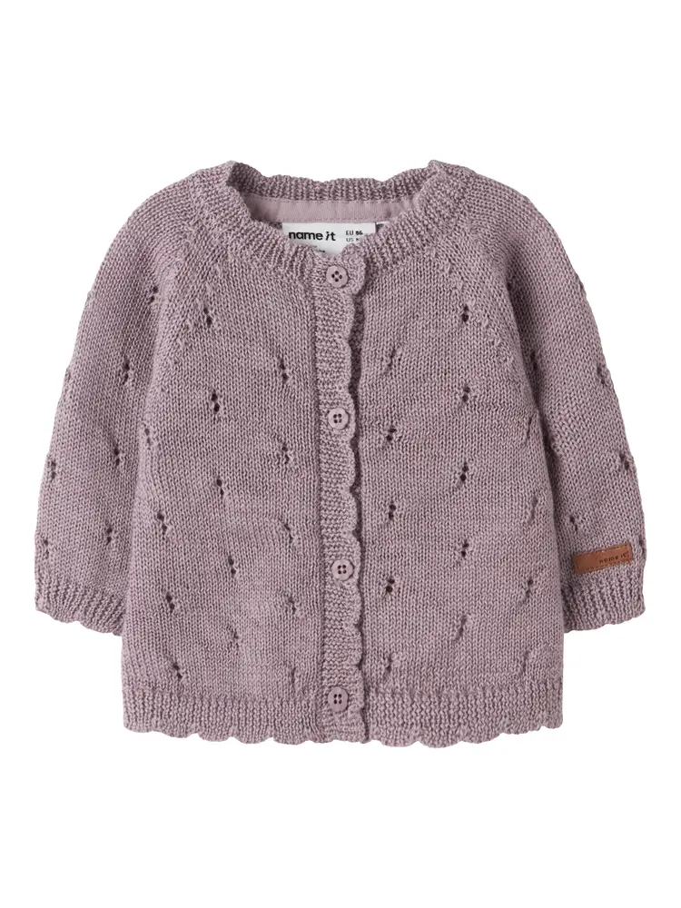 Name It Wrilla Uld Cardigan - Toadstool - 56