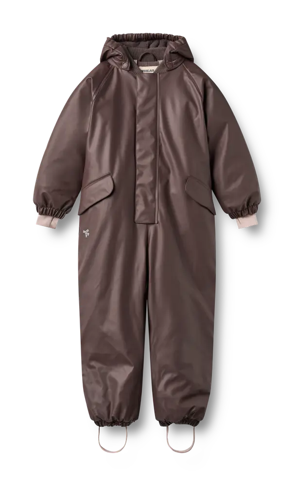 Wheat Ludo Gummi Flyverdragt - Chocolate Plum - 104