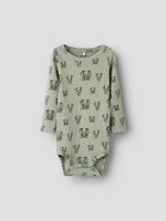 Dam Langærmet Body - Shadow