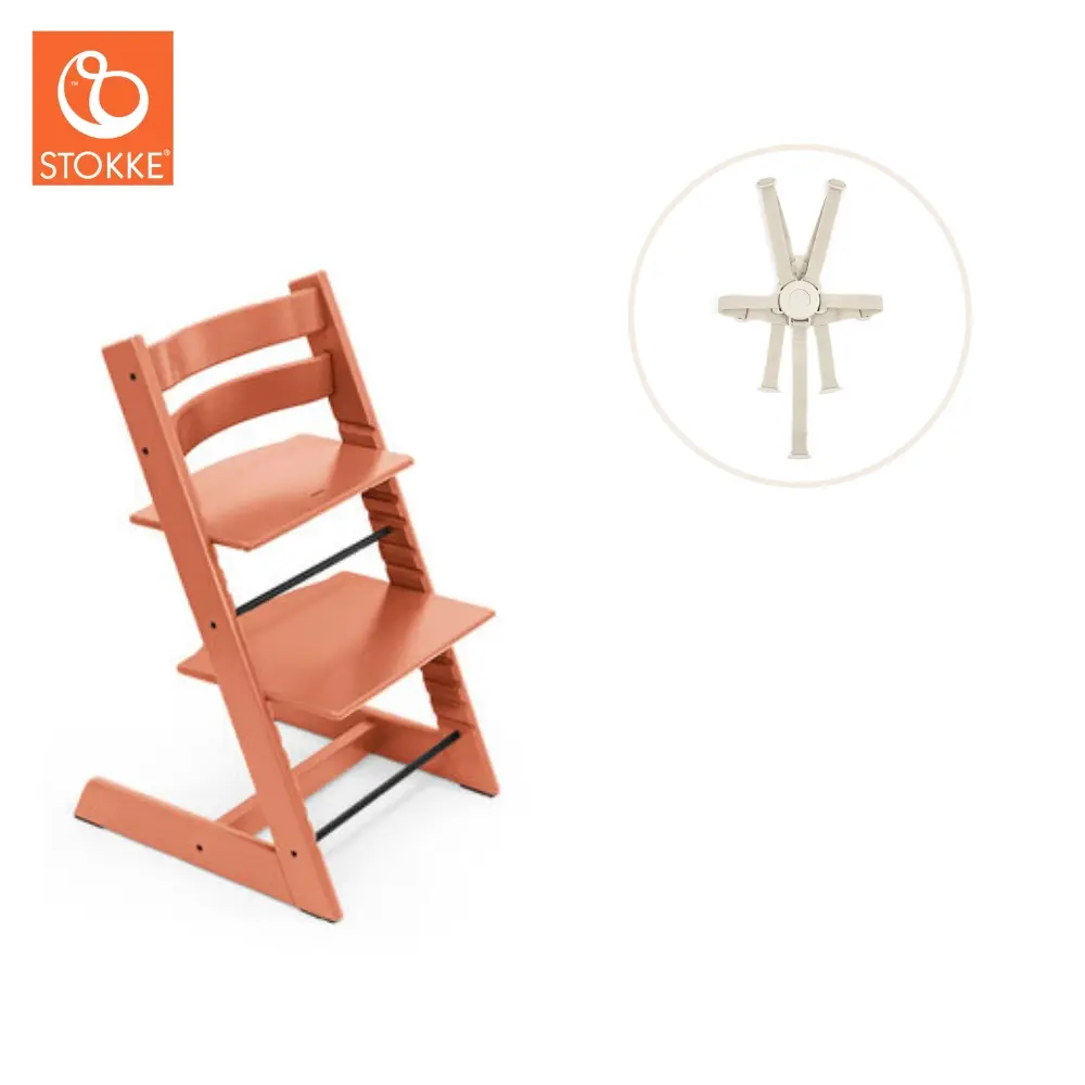product-Højstol inkl. sele - terracotta