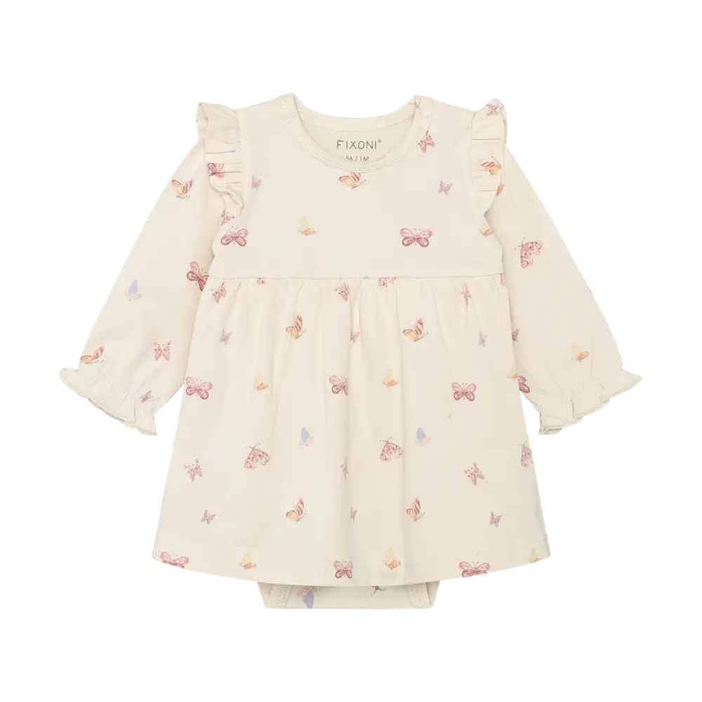 Langærmet Bodykjole - Bleached Mauve - 50