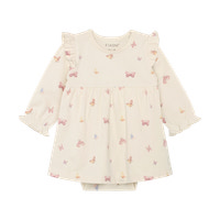 Langærmet Bodykjole - Bleached Mauve