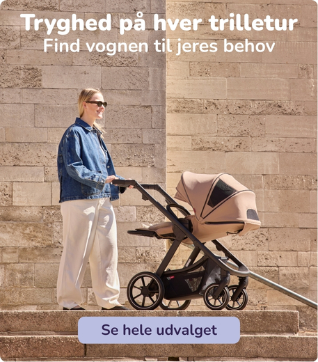 Se udvalget af barnevogne, klapvogne og tilbehør