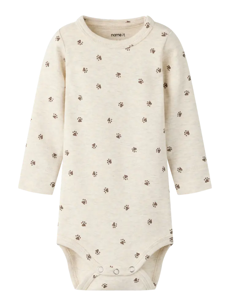 Name It Laris Langærmet Body - Peyote Melange - 56