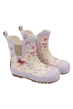 Kort Gummistøvle m. Print - Butterfly - 23