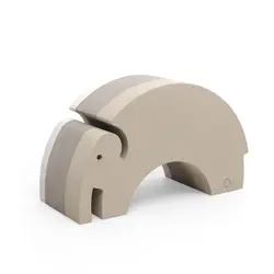 bObles Elefant - Stor - 55x21x31 cm - Sand Grey