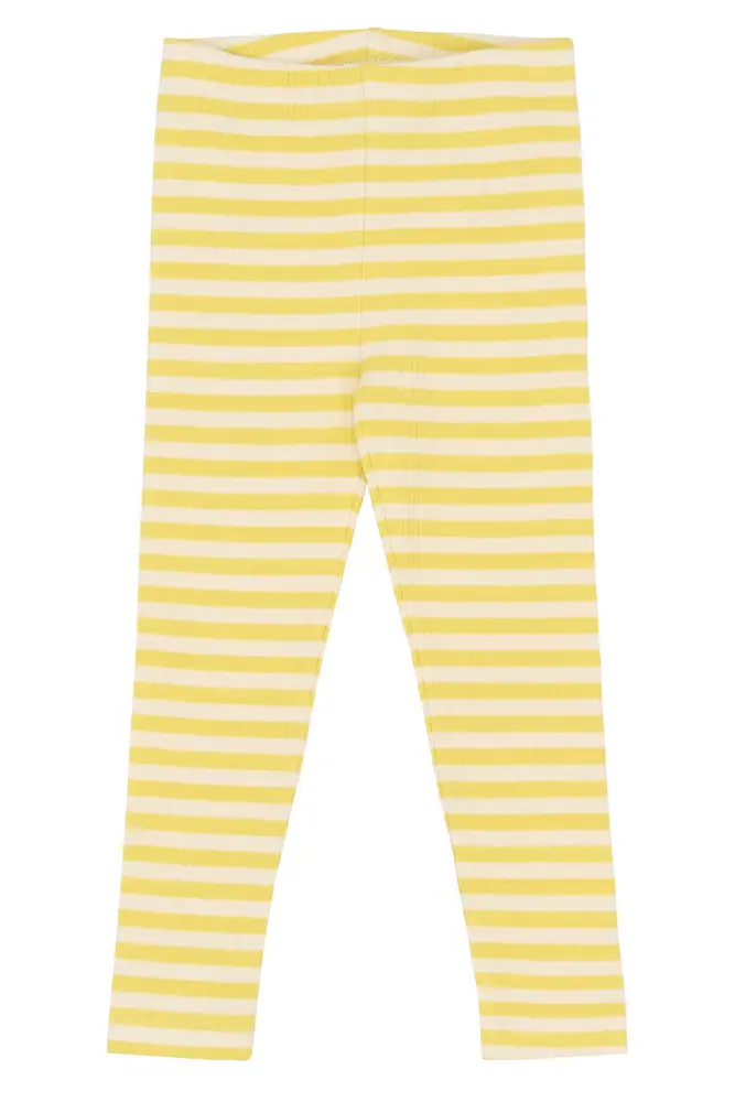 Fro Rib Leggings - Dusky Citron Striped - 86