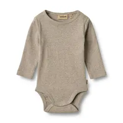 Wheat Body l/æ - Rib - Spencer - Gravel Melange