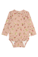 Star Langærmet Body - Misty Rose Strawberry