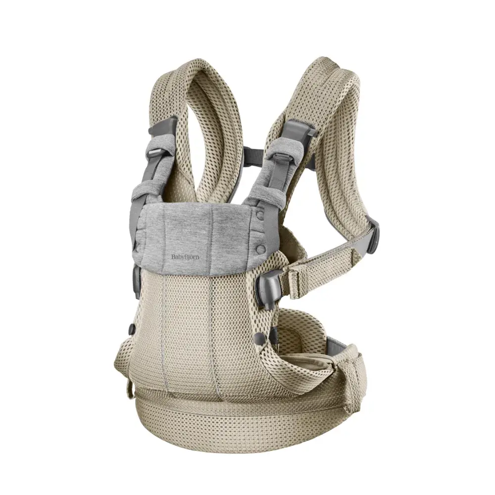 product-Bæresele Harmony, 3D mesh, Gråbeige
