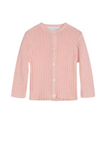 Rib Cardigan - Rosa