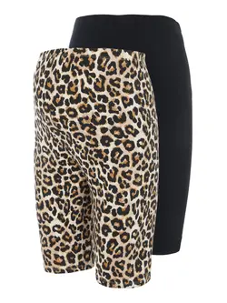 Sannie jersey biker shorts 2-pak - BLACK - S