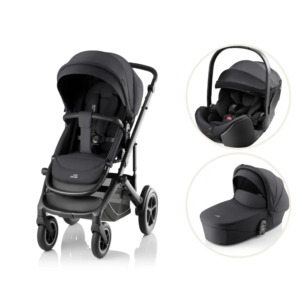 Britax Römer Smile 5Z Style Kombivogn inkl. Baby-Safe Pro Style Autostol Carbon