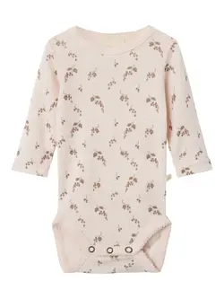 Lil' Atelier Body Morganite i Merinould Med Bærprint - Str. 9m 74cm
