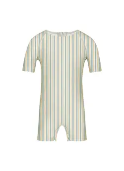 Badeheldragt - Striped - Fern - 3-6 MDR.
