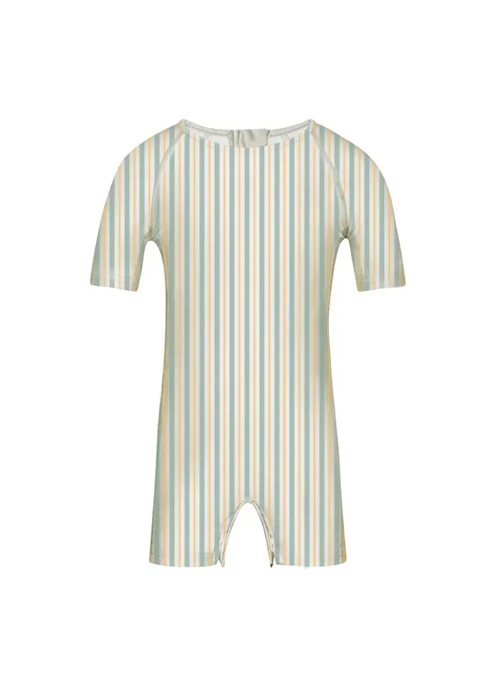 Badeheldragt - Striped - Fern - 18-24 MDR.