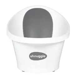 SHNUGGLE Badekar - Baby - Hvid m. Grå