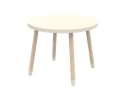 Legebord, Dots, Ø60, Cream