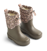 Wheat Drizzle Termo Snestøvle - Dry Wood Snow Flowers