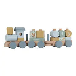 Little Dutch Stabletog - Træ - 17 Dele - Forest Friends