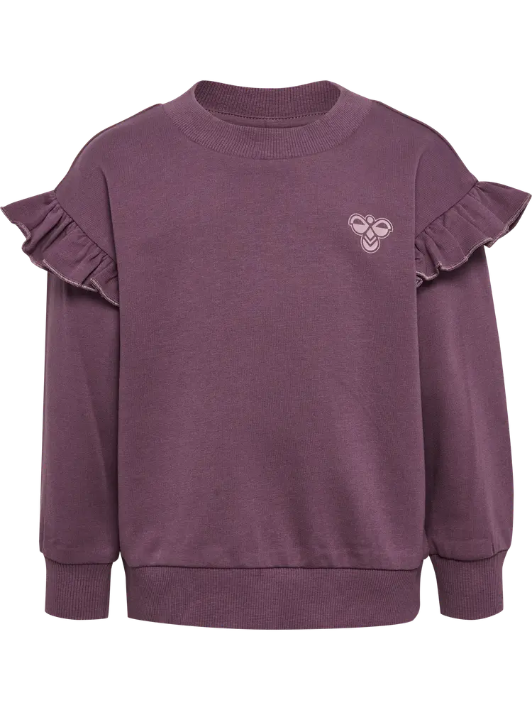 Hummel Sweatshirt - hmlMini - Loose Frill - Black Plum