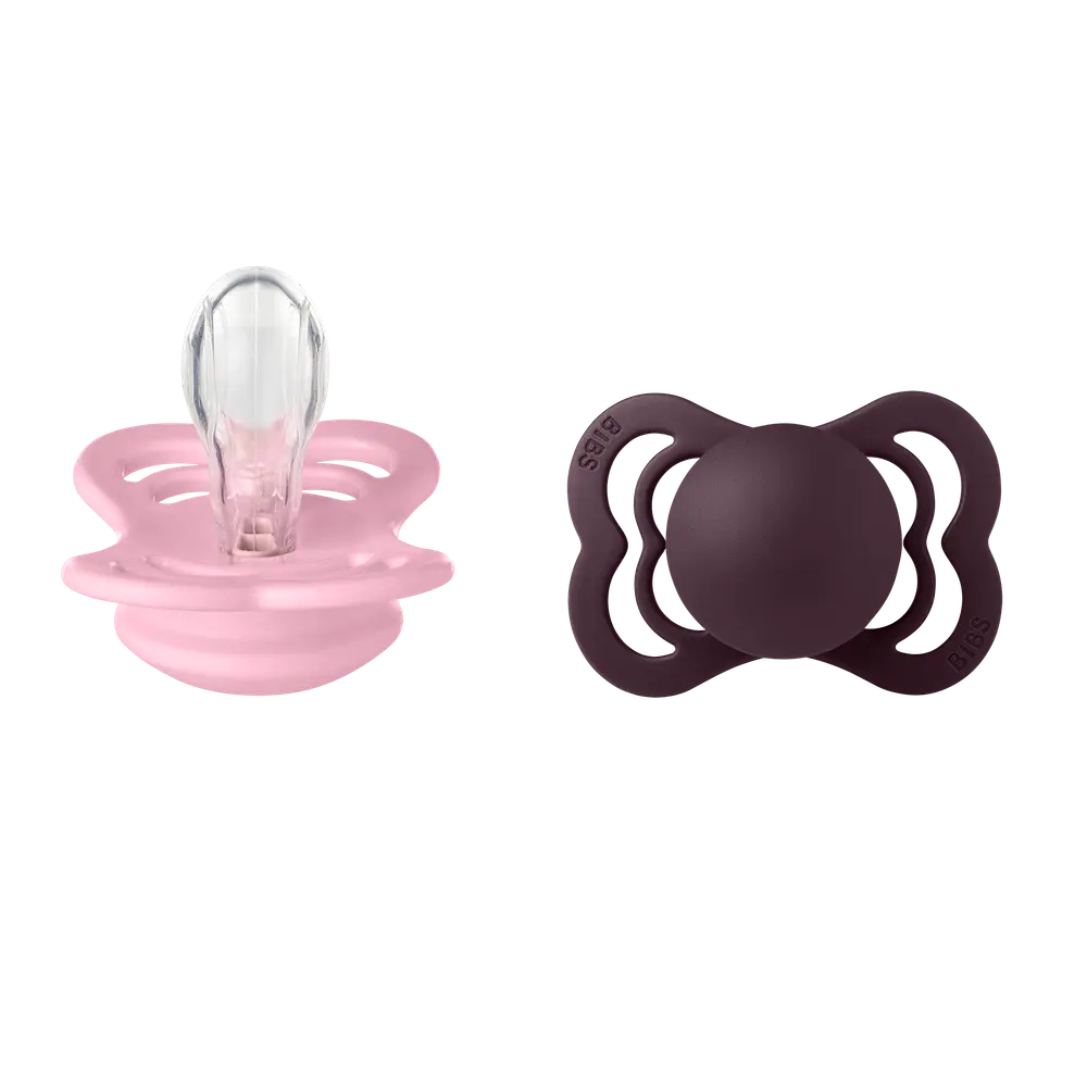 product-Supreme 2Pk Silicone Str 1 Baby Pink/Plum