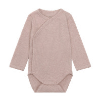 Fixoni Langærmet Wrap Body Rib - Pale Mauve Melange