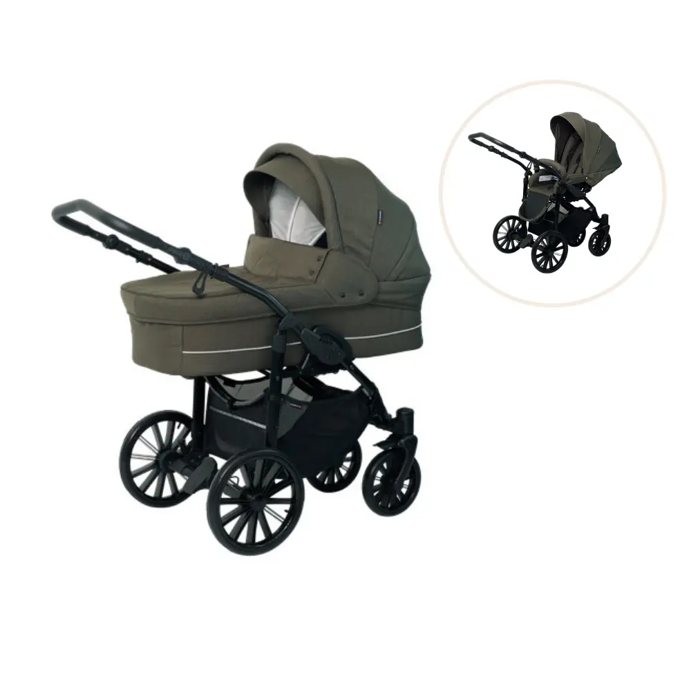 BASSON Nordic lux inkl. klapvognssæde Dusty olive