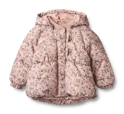 Olga Pufferjakke - Rose powder flowers - 9-12 MDR.