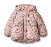 Olga Pufferjakke - Rose powder flowers