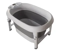 Folde badekar 100L m. stol billede