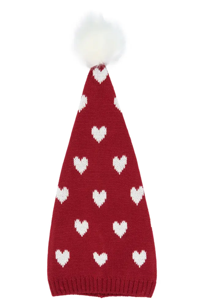 The New Siblings Holiday Nissehue - Rio Red Heart TN - 12-36 M