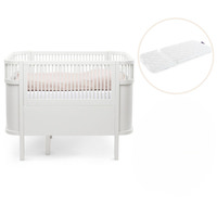 Sebra Baby & Jr. Seng - White - Med Träumeland Mattress, Signatur