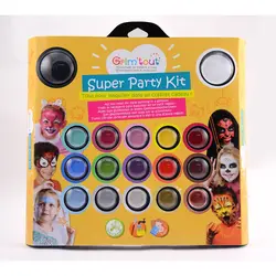 Teatersminke - 17 farver - Super Party Kit billede