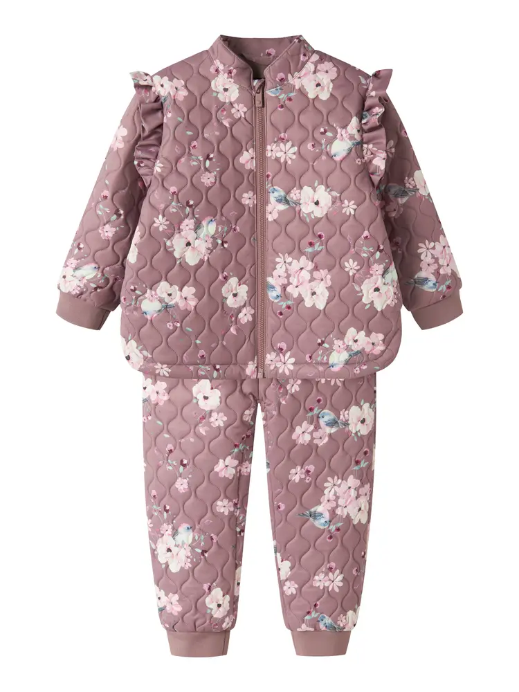 Name It Moon Quilted Sæt - Wistful Mauve - 98