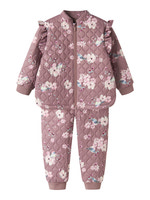 Name It Moon Quilted Sæt - Wistful Mauve