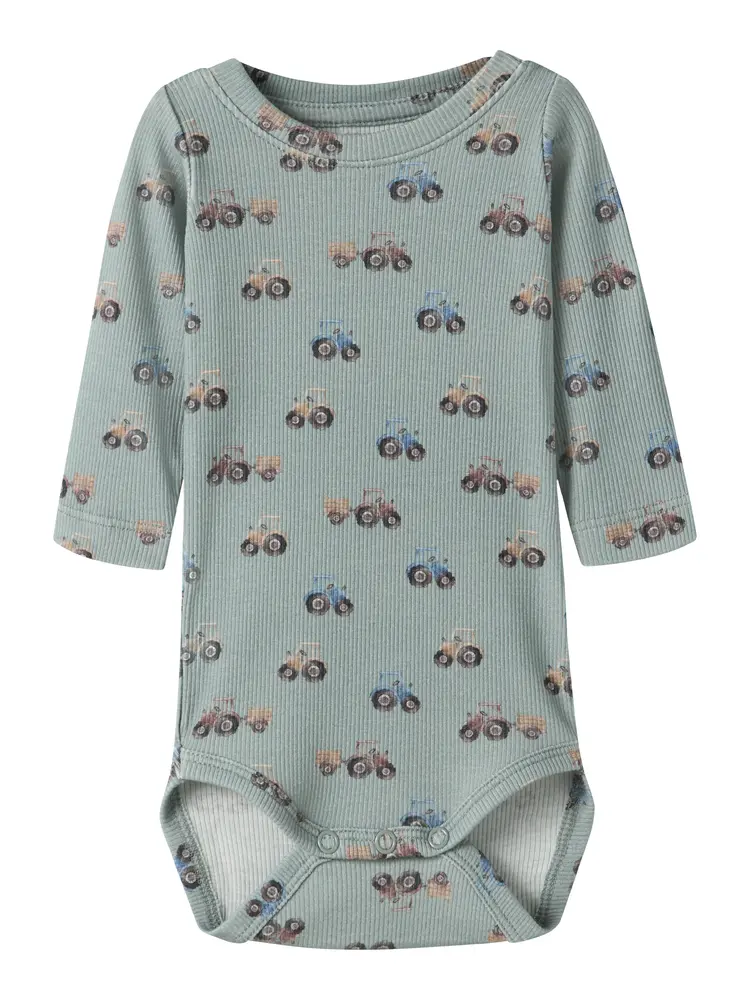 Name It Ludwig Langærmet Body - Green Milieu - 50