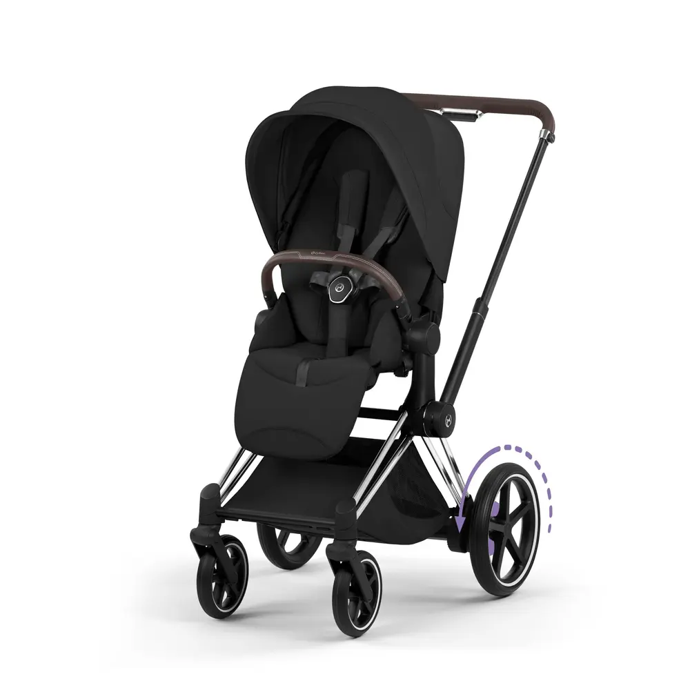 Cybex e-Priam Klapvogn Style Sepia Black/Chrome Brown