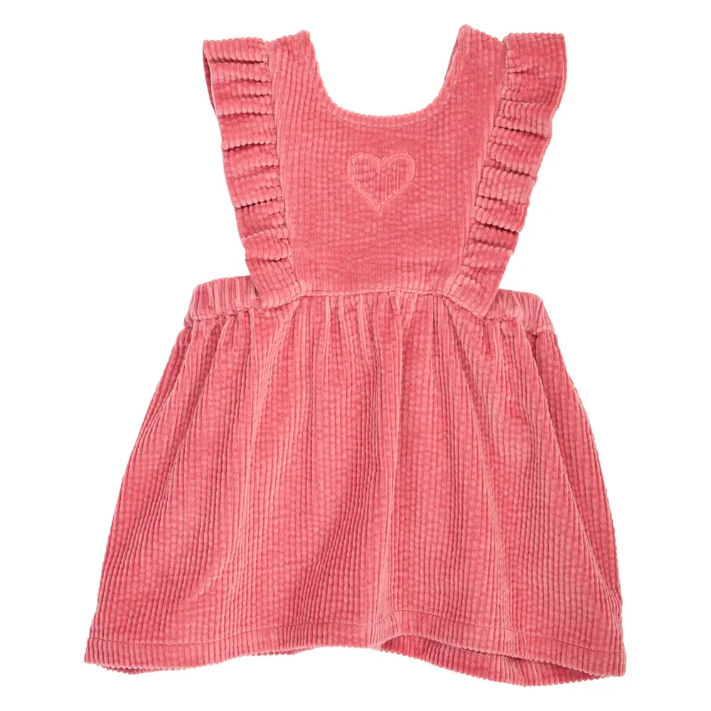 Müsli Corduroy Kjole i Fløjl - Baroque Rose - 68