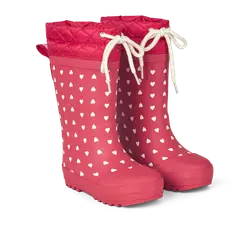 Angulus Termostøvler m. Uldfor - Red Hearts