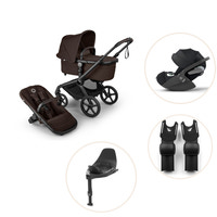 Bugaboo Fox 5 Renew Kombivogn Inkl. Cloud T Plus Autostol, Base Og Adapter - Cocoa Brown/Black