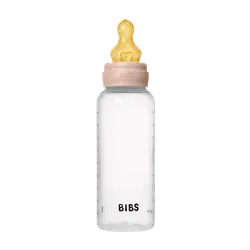 BIBS Bottle - Sutteflaskesæt - Plastik - Latex/Medium Flow/Rund - 270 ml. - Blush