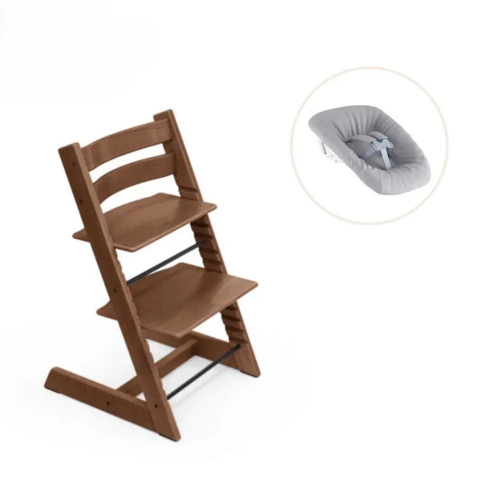 product-Højstol bøg inkl. newborn sæt - Warm Brown