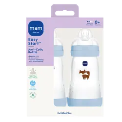 MAM Sutteflasker - Easy Start Anti-Colic - 260ml - 2-pak - Blå