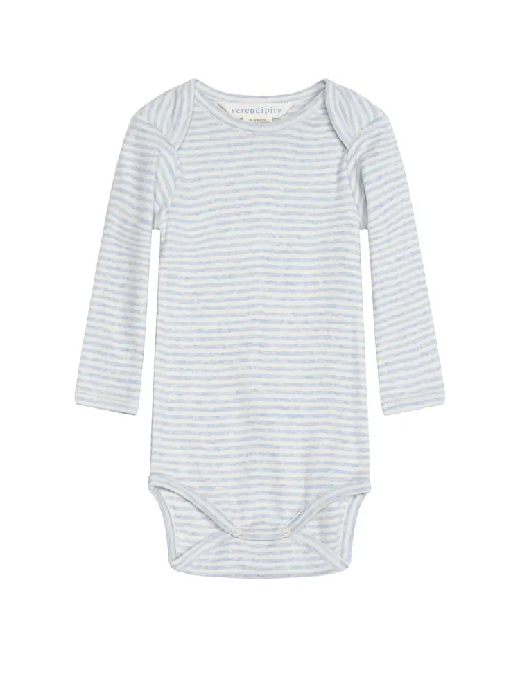 Body m. Striber - Lyseblå - 62
